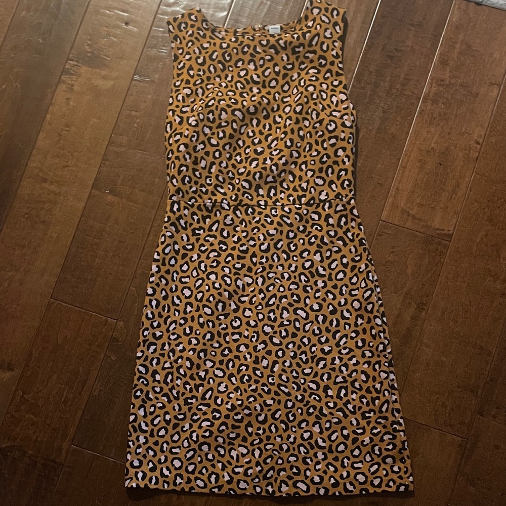 Old Navy Brown Leopard Print Mini Dress
